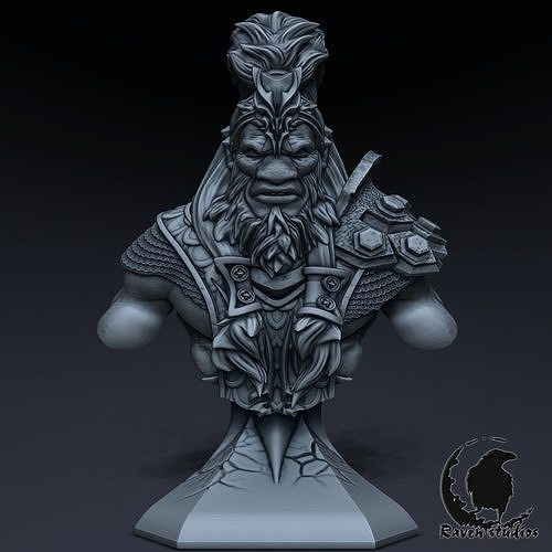 DISRUPTOR BUST DOTA 2 3D print model