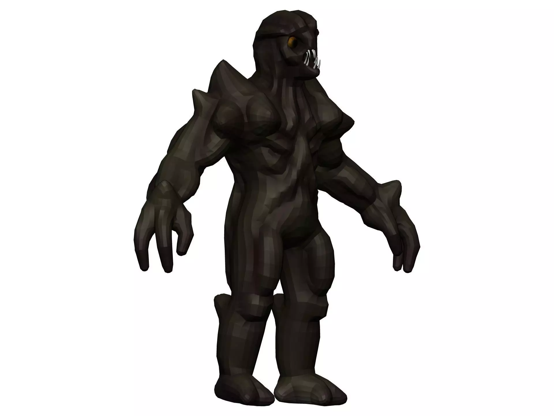 Monster creature Low-poly 3D model