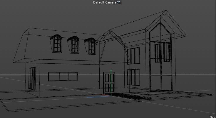 low poly Cartoon street Low-poly 3D model_21