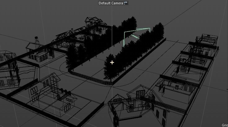 low poly Cartoon street Low-poly 3D model_5