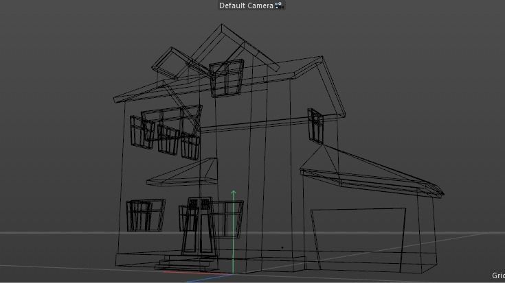 low poly Cartoon street Low-poly 3D model_29