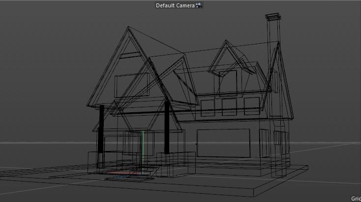 low poly Cartoon street Low-poly 3D model_27