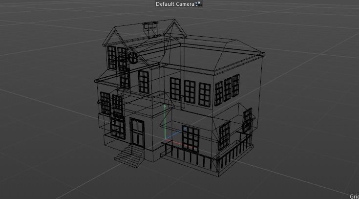 low poly Cartoon street Low-poly 3D model_13