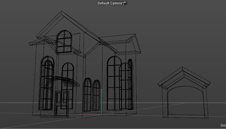 low poly Cartoon street Low-poly 3D model_31