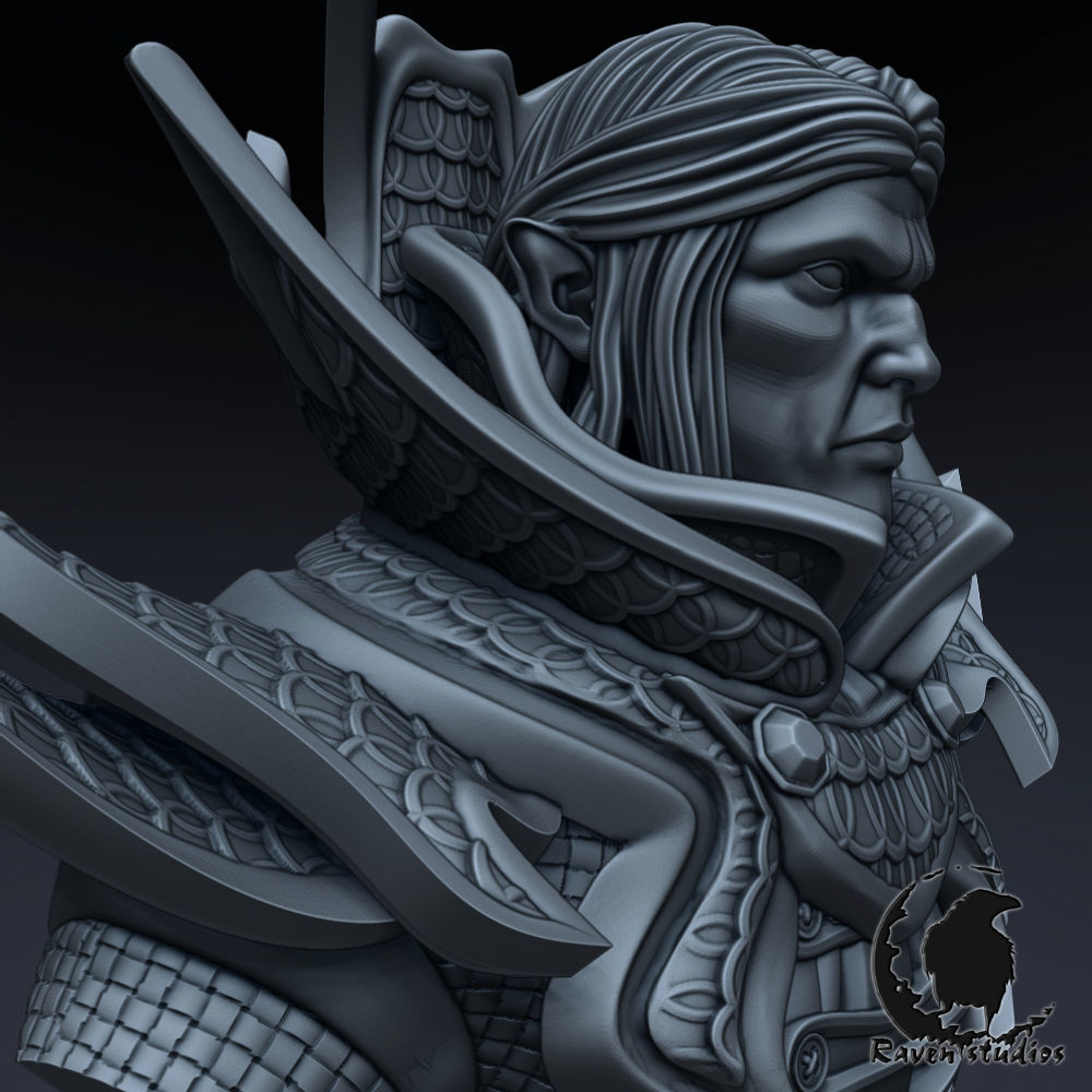 INVOKER BUST DOTA 2 3D print model_8