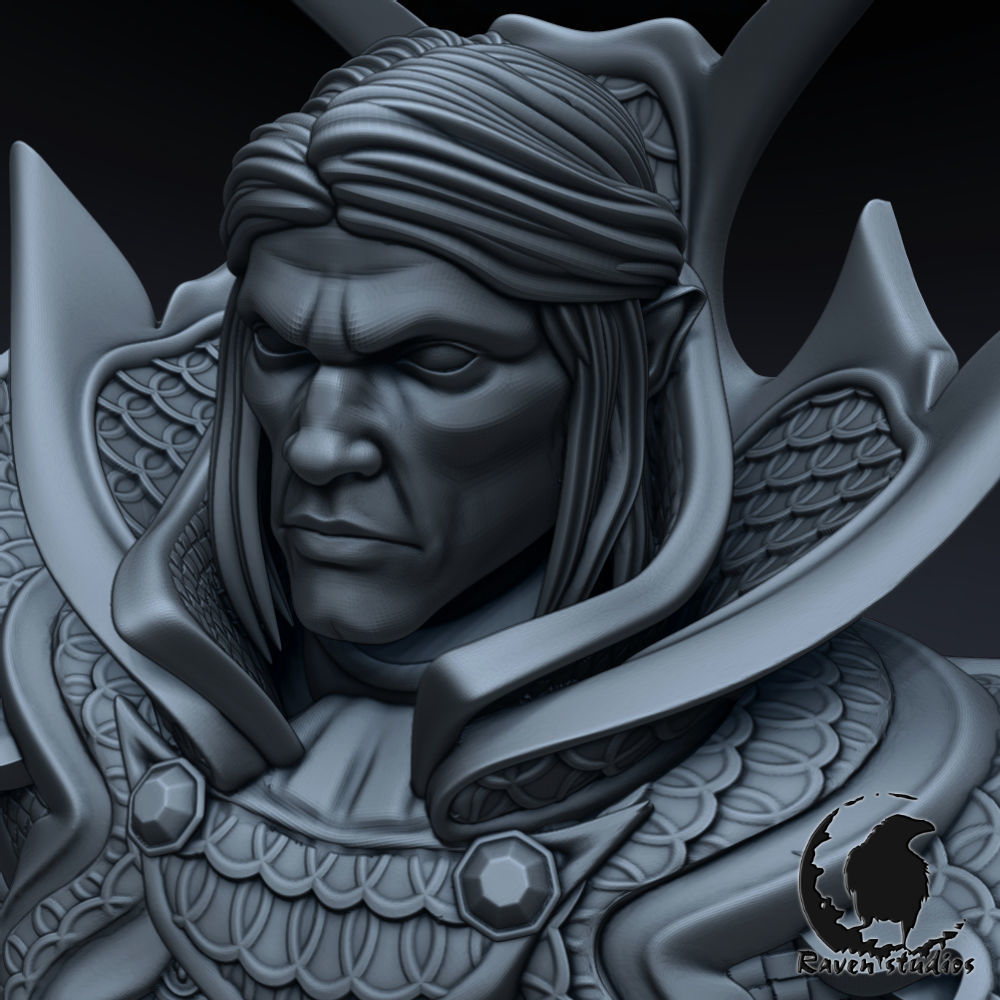 INVOKER BUST DOTA 2 3D print model_4