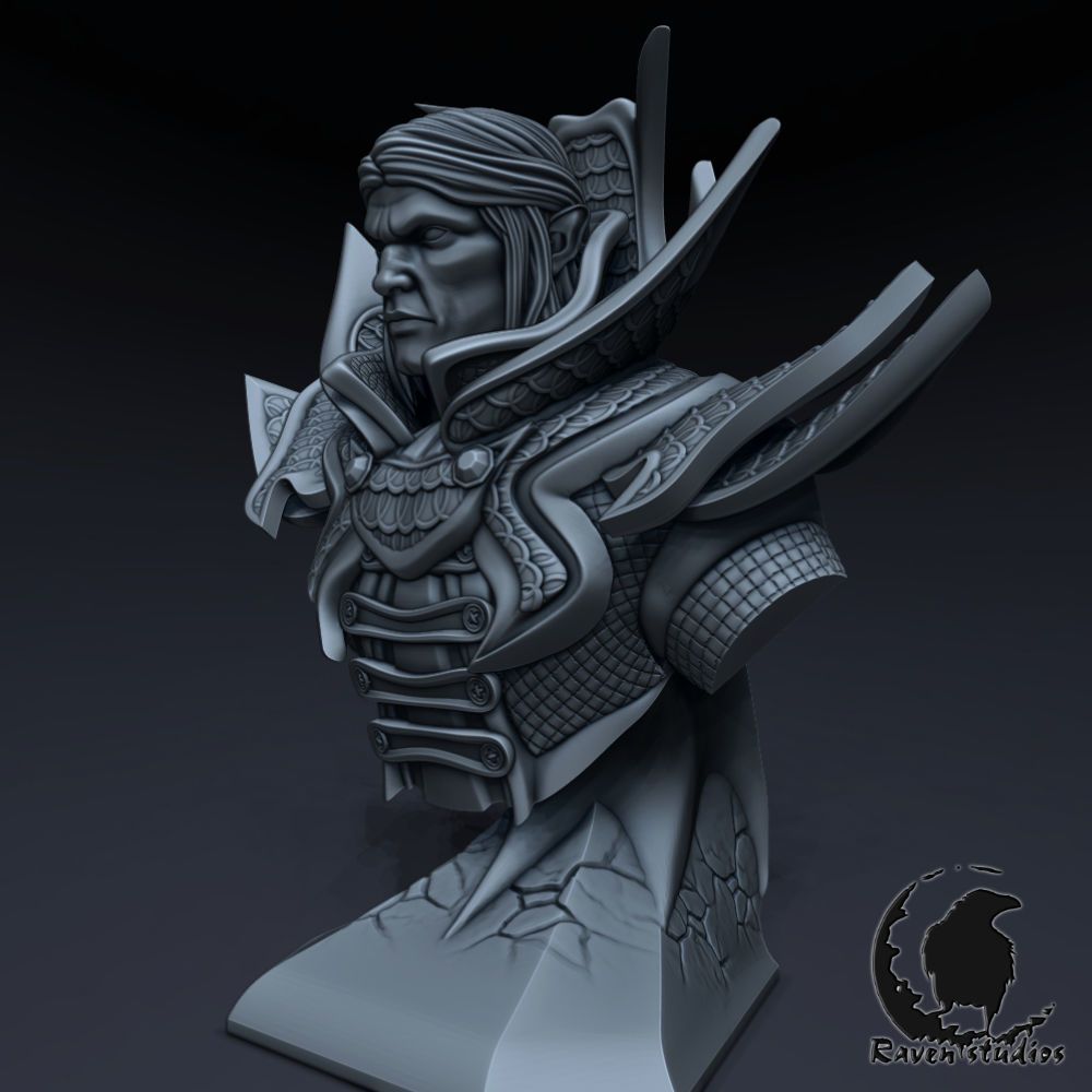 INVOKER BUST DOTA 2 3D print model_1