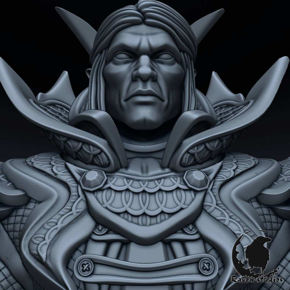 INVOKER BUST DOTA 2 3D print model_5