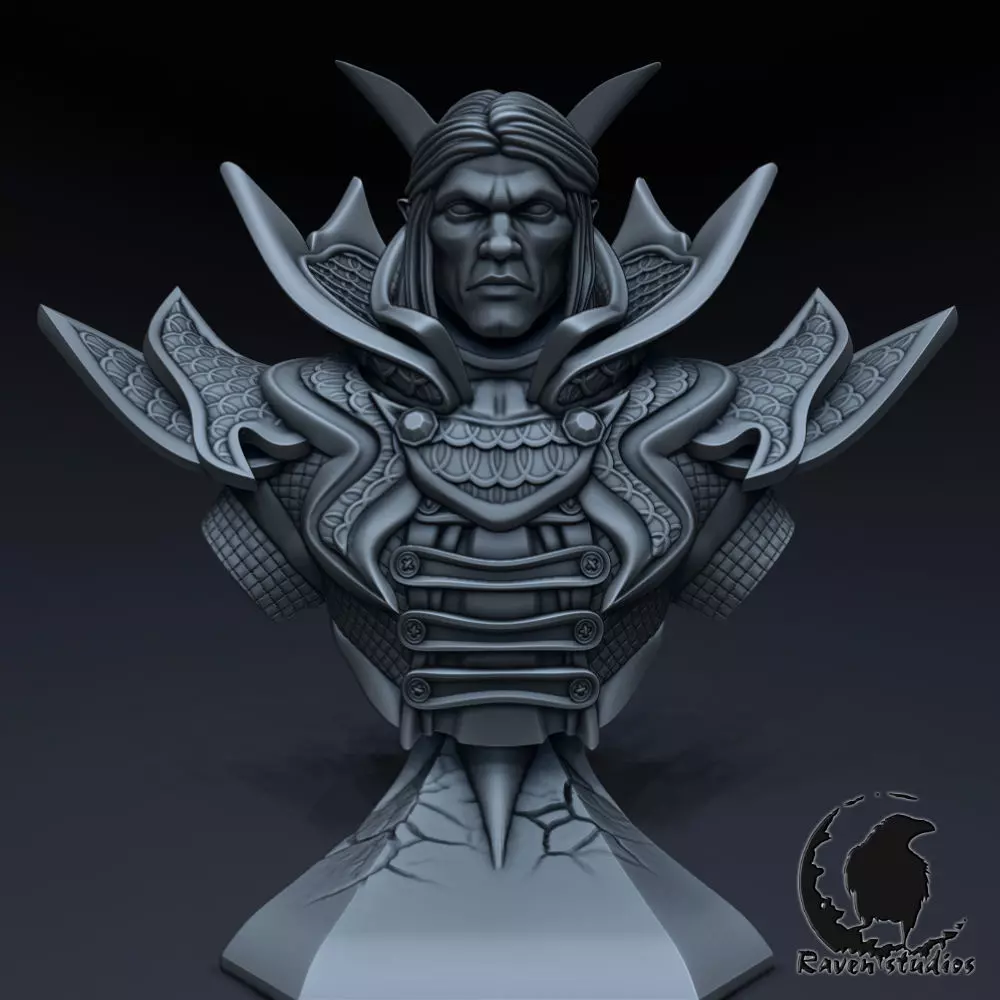 INVOKER BUST DOTA 2 3D print model_0