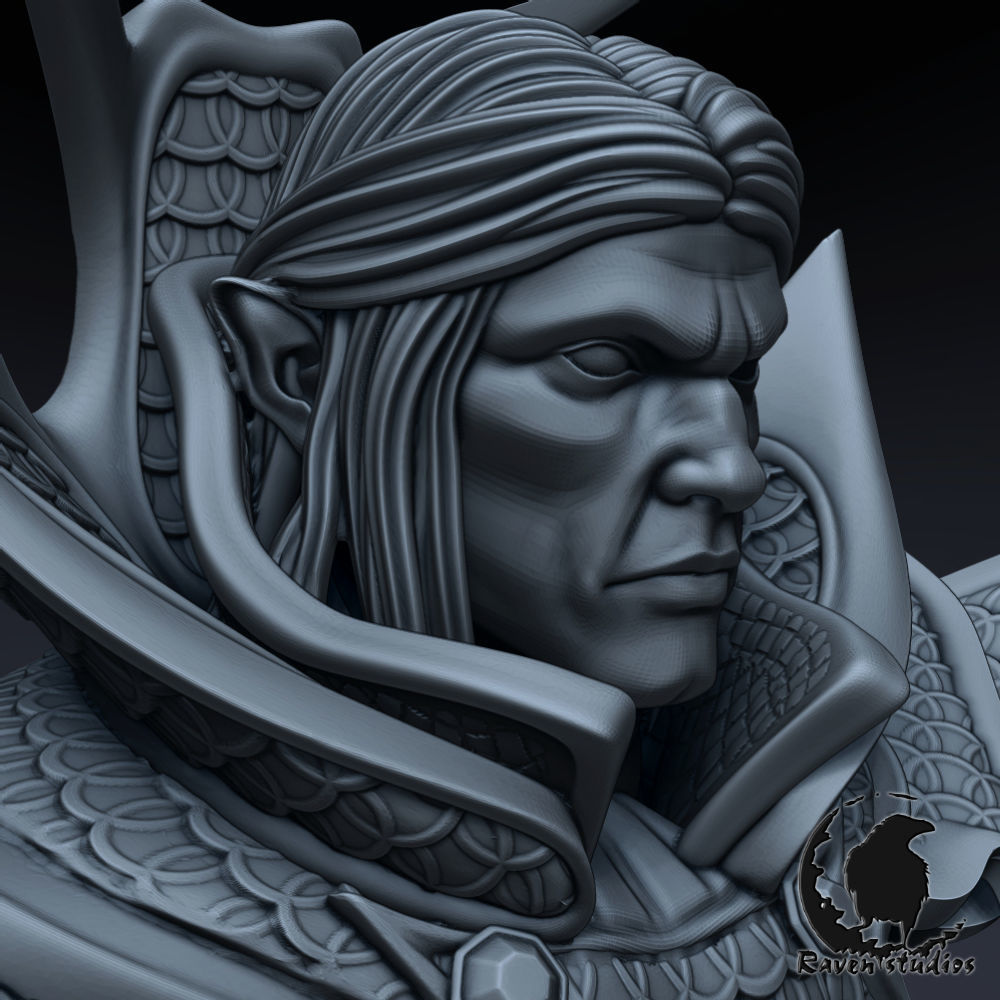 INVOKER BUST DOTA 2 3D print model_7