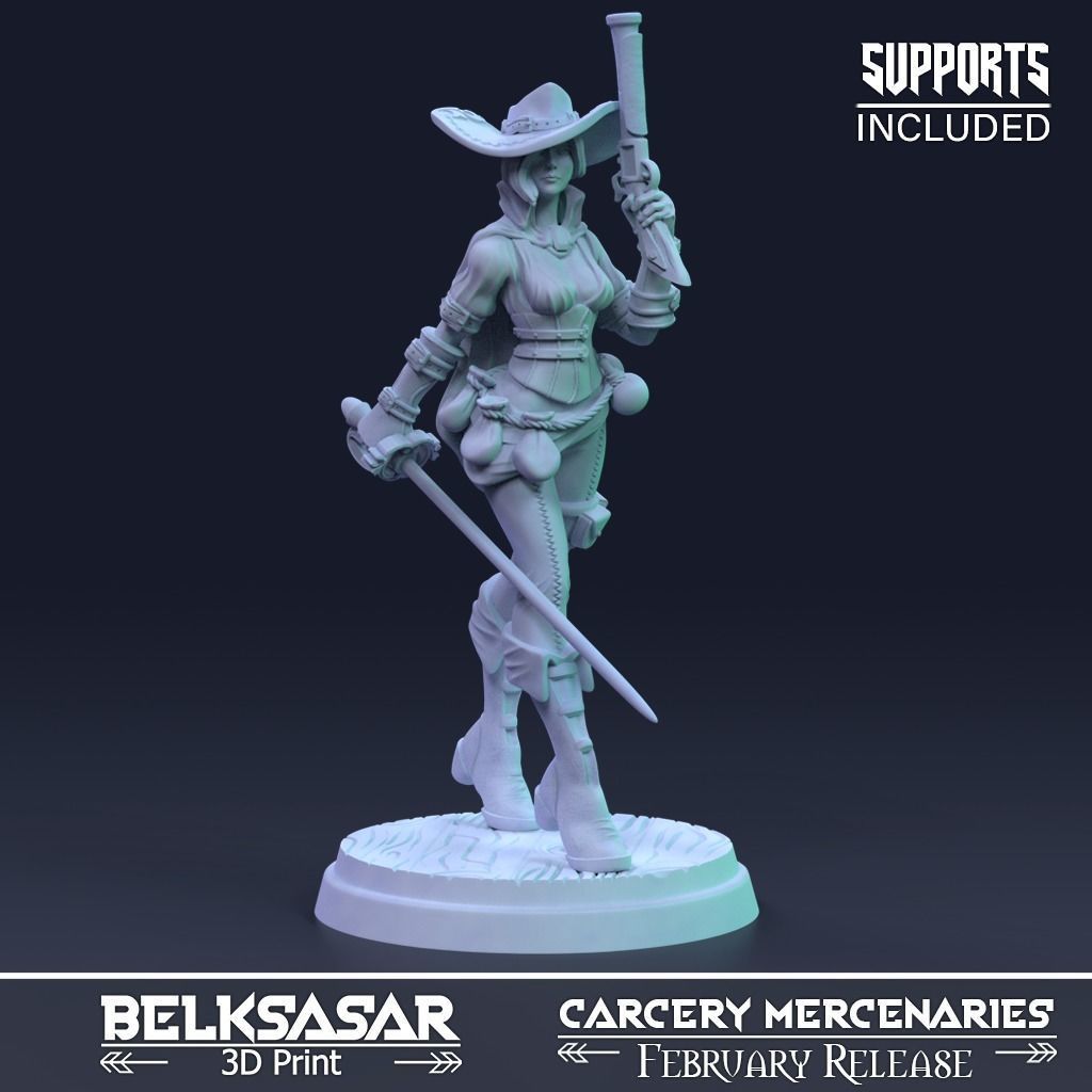 Elena the Duelist 3D print model_1