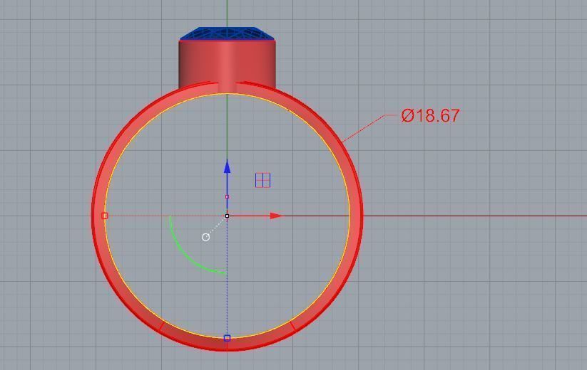 oval ring for men 3D print model_1