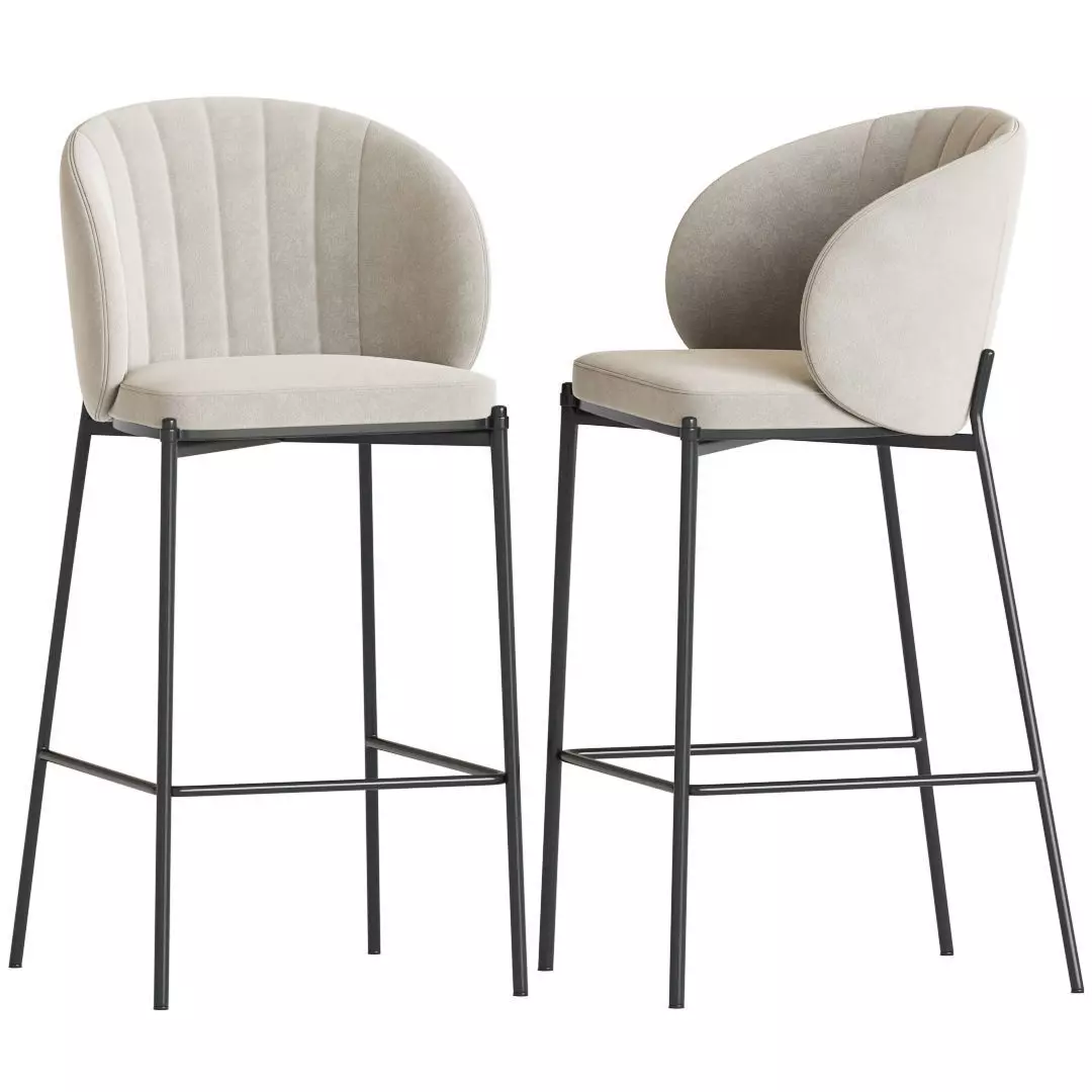 Cruz Barstool 3D model_0