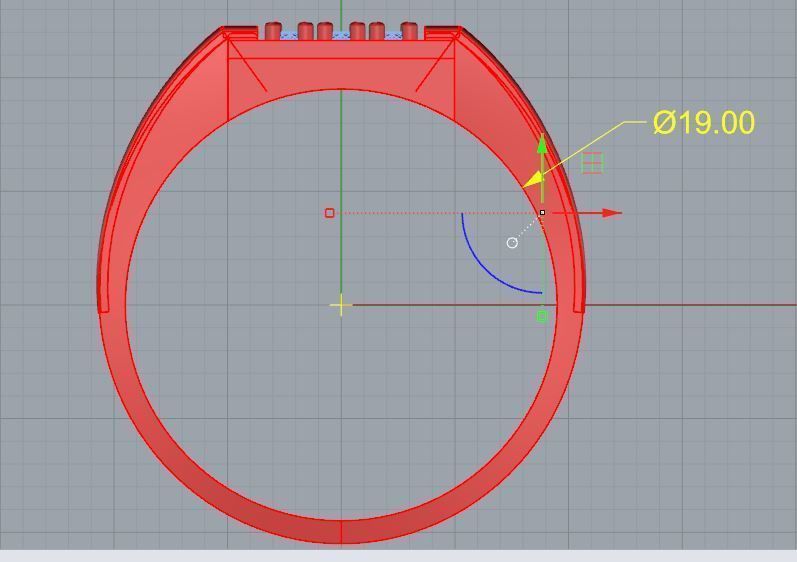 Navratan ring  3D print model_2