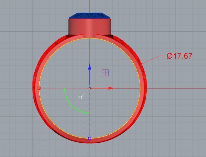 oval ring  3D print model_1