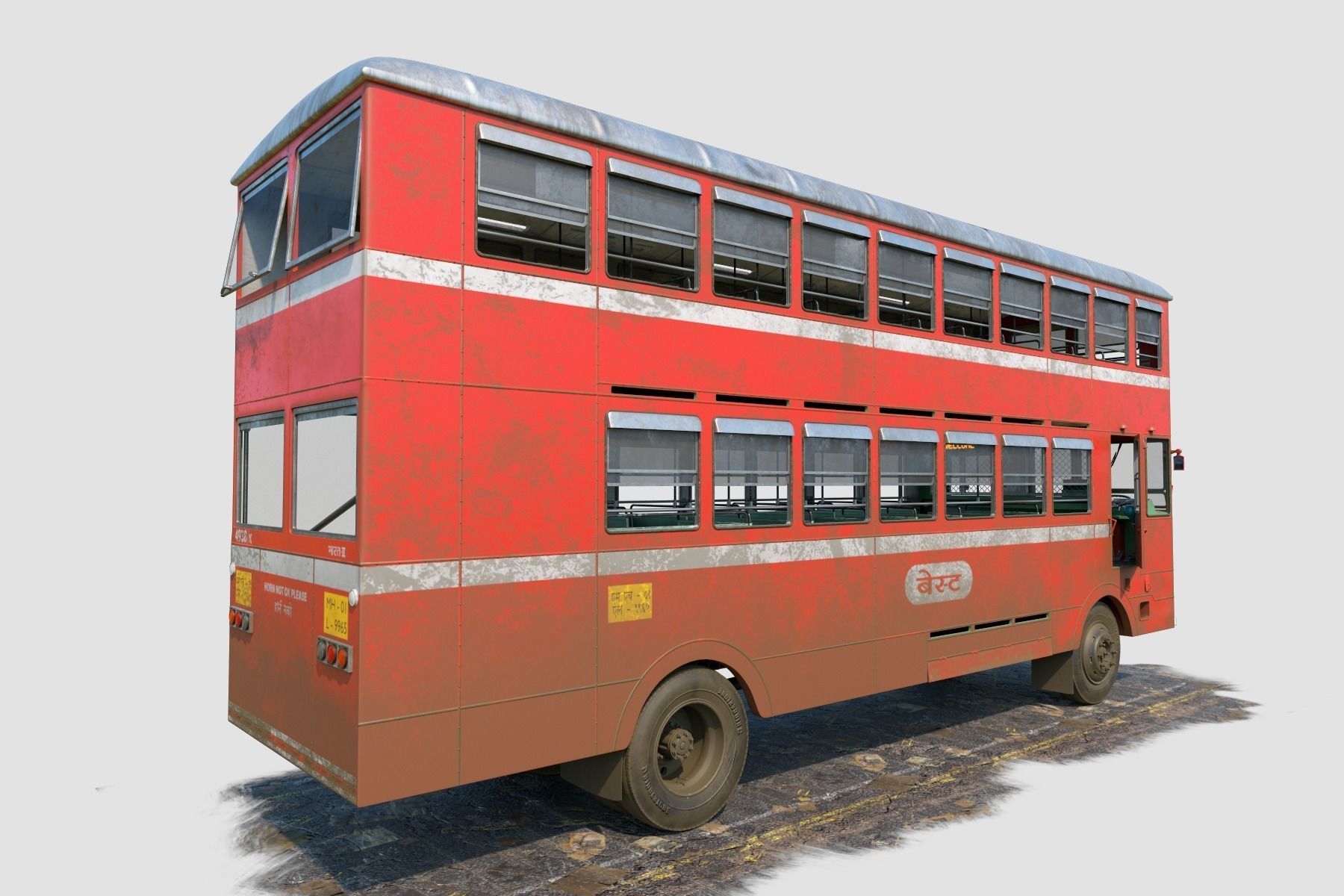 3D Best Double Decker Bus 3D model_3