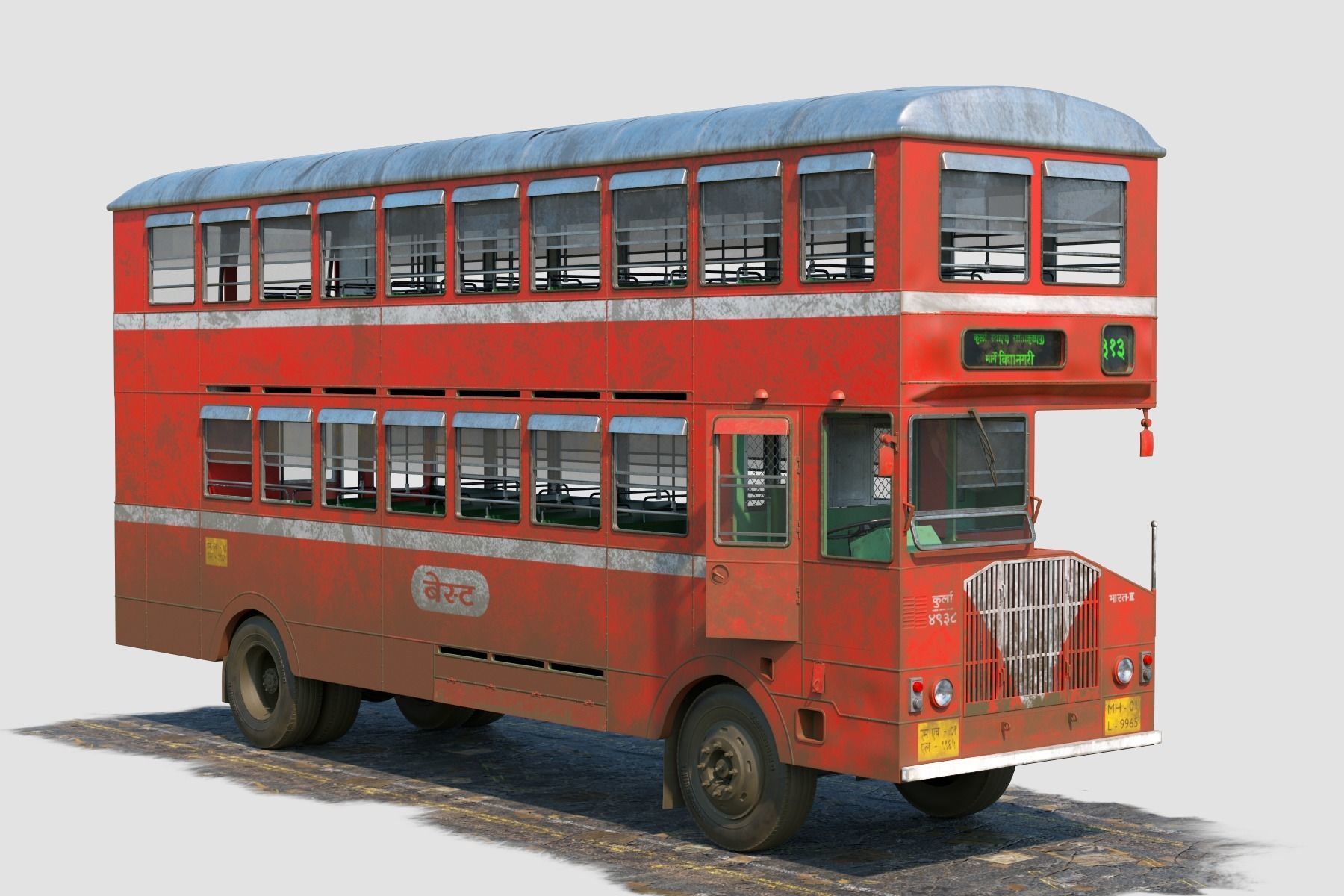 3D Best Double Decker Bus 3D model_4