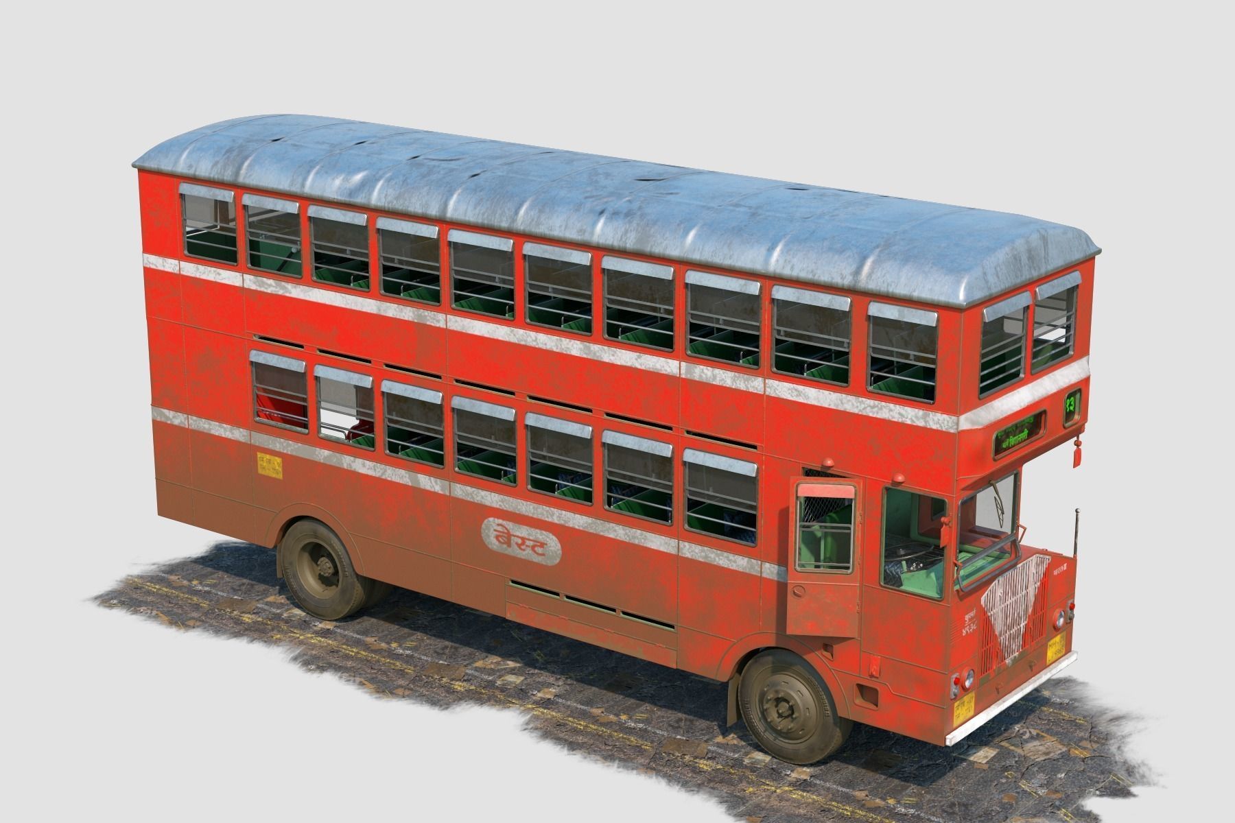 3D Best Double Decker Bus 3D model_5