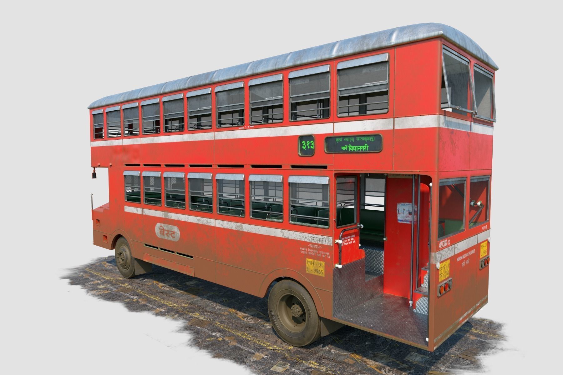 3D Best Double Decker Bus 3D model_1