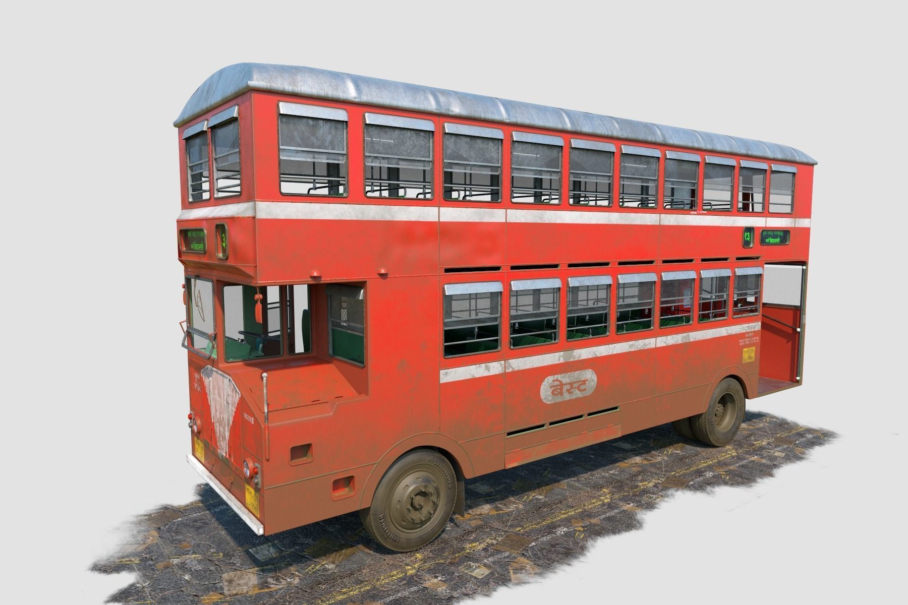 3D Best Double Decker Bus 3D model_6