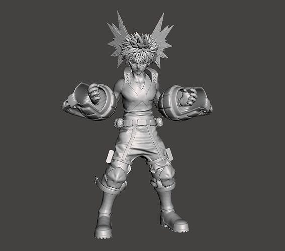 Bakugou Katsuki 3D Model 3D print model