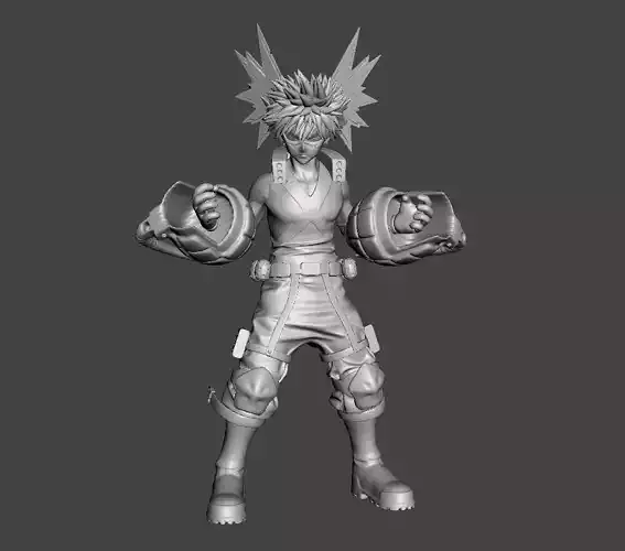 Bakugou Katsuki 3D Model 3D print model