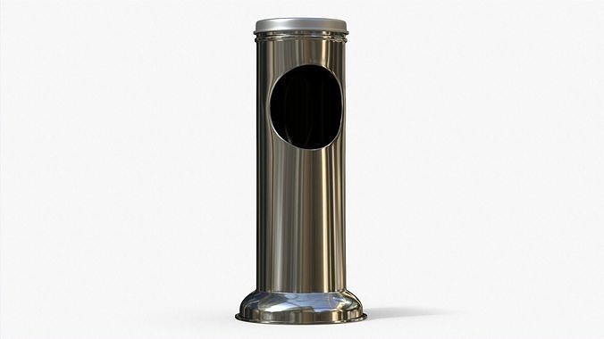 Ashtray bin PBR 01 Low-poly 3D model