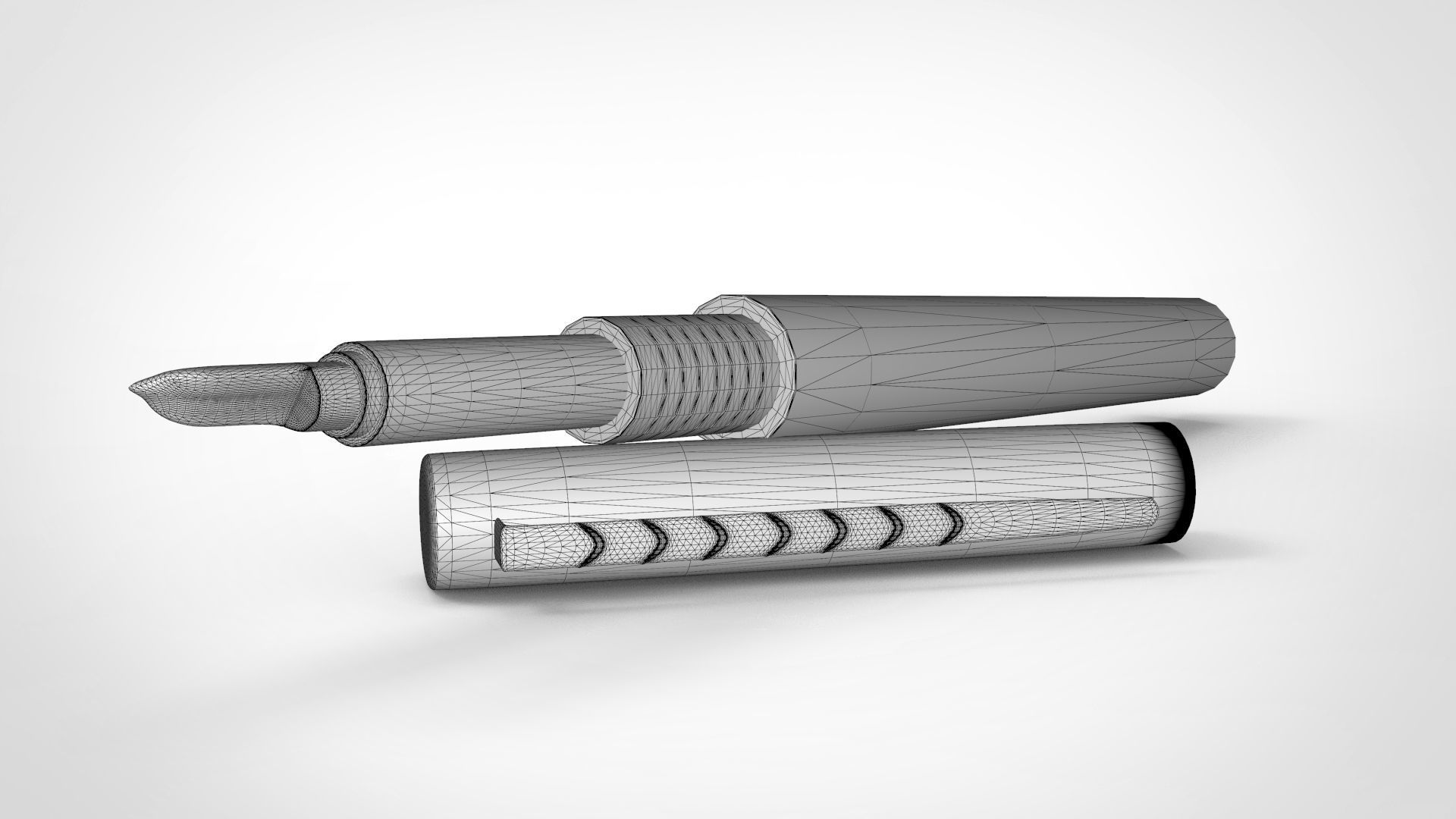 Classic Fountain Pen 3D model | CGTrader