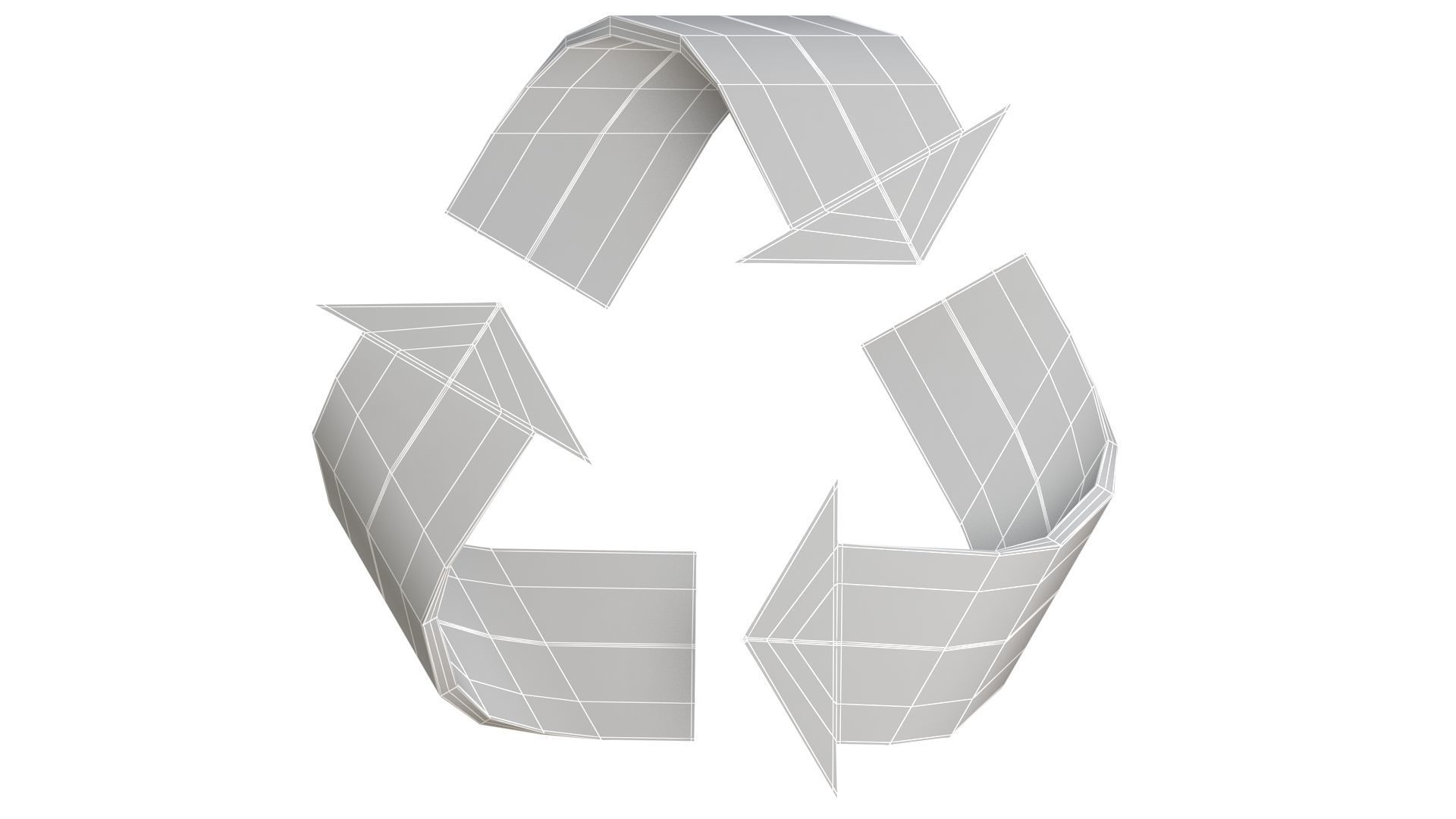 Recycle Logo 3D model_9