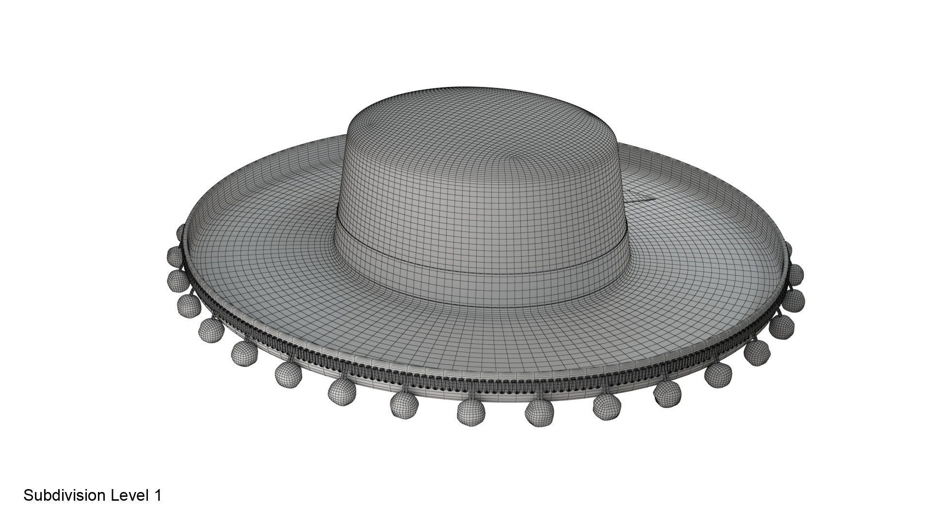 Spanish hat 3D model | CGTrader