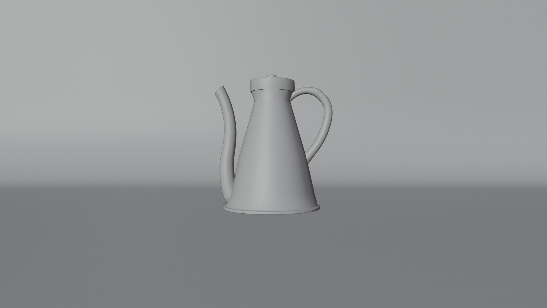 Coffee Pot Low-poly 3D model_13