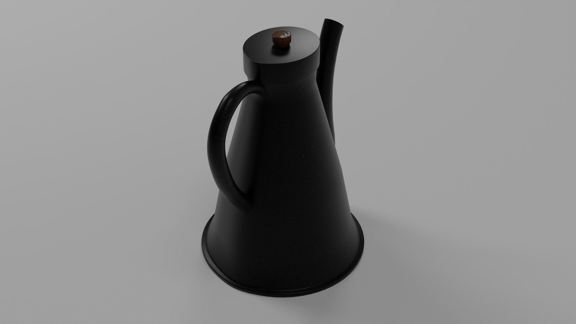 Coffee Pot Low-poly 3D model_5