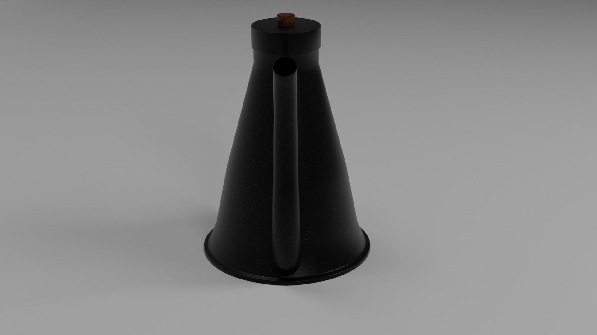 Coffee Pot Low-poly 3D model_8