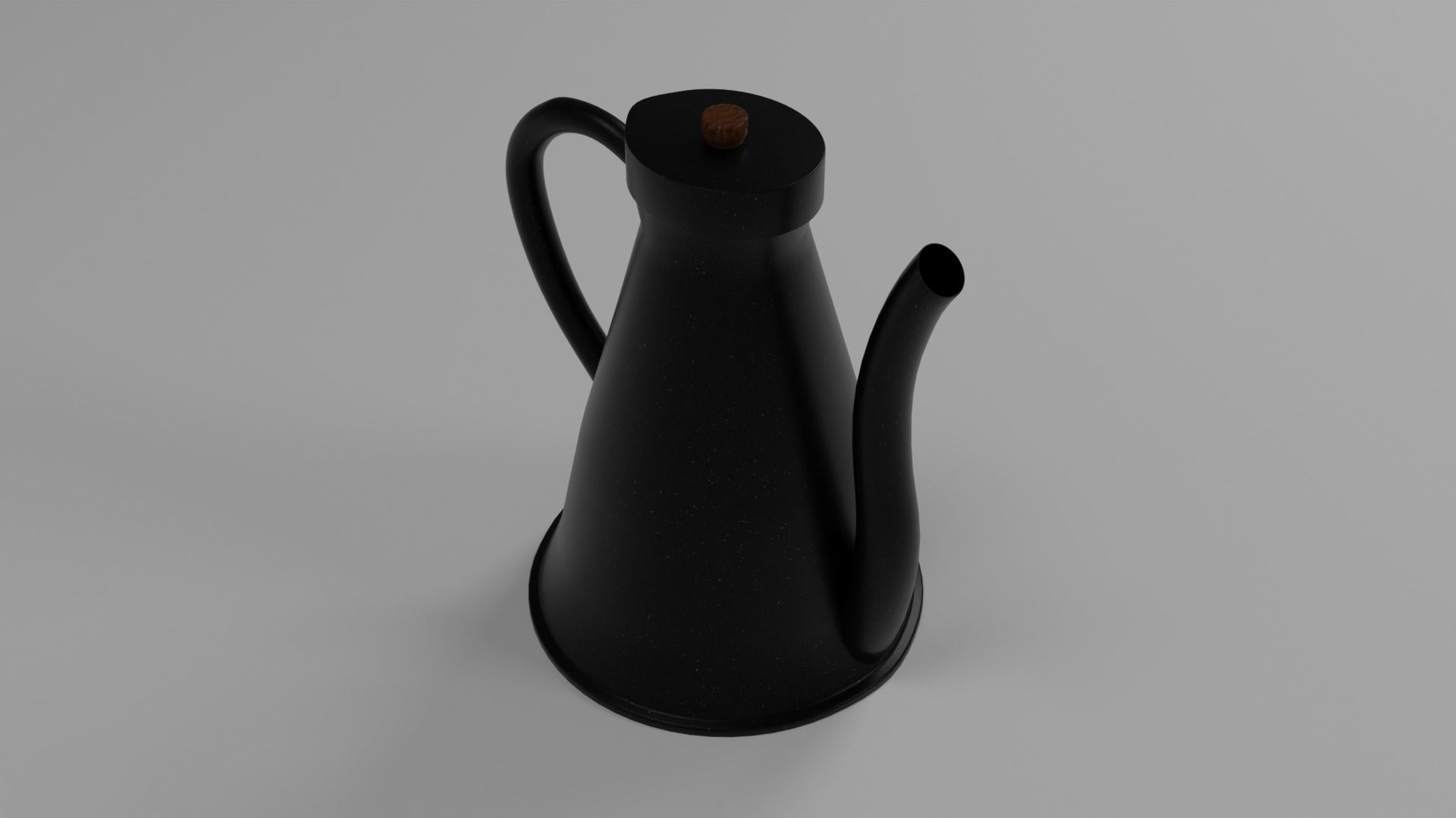 Coffee Pot Low-poly 3D model_7