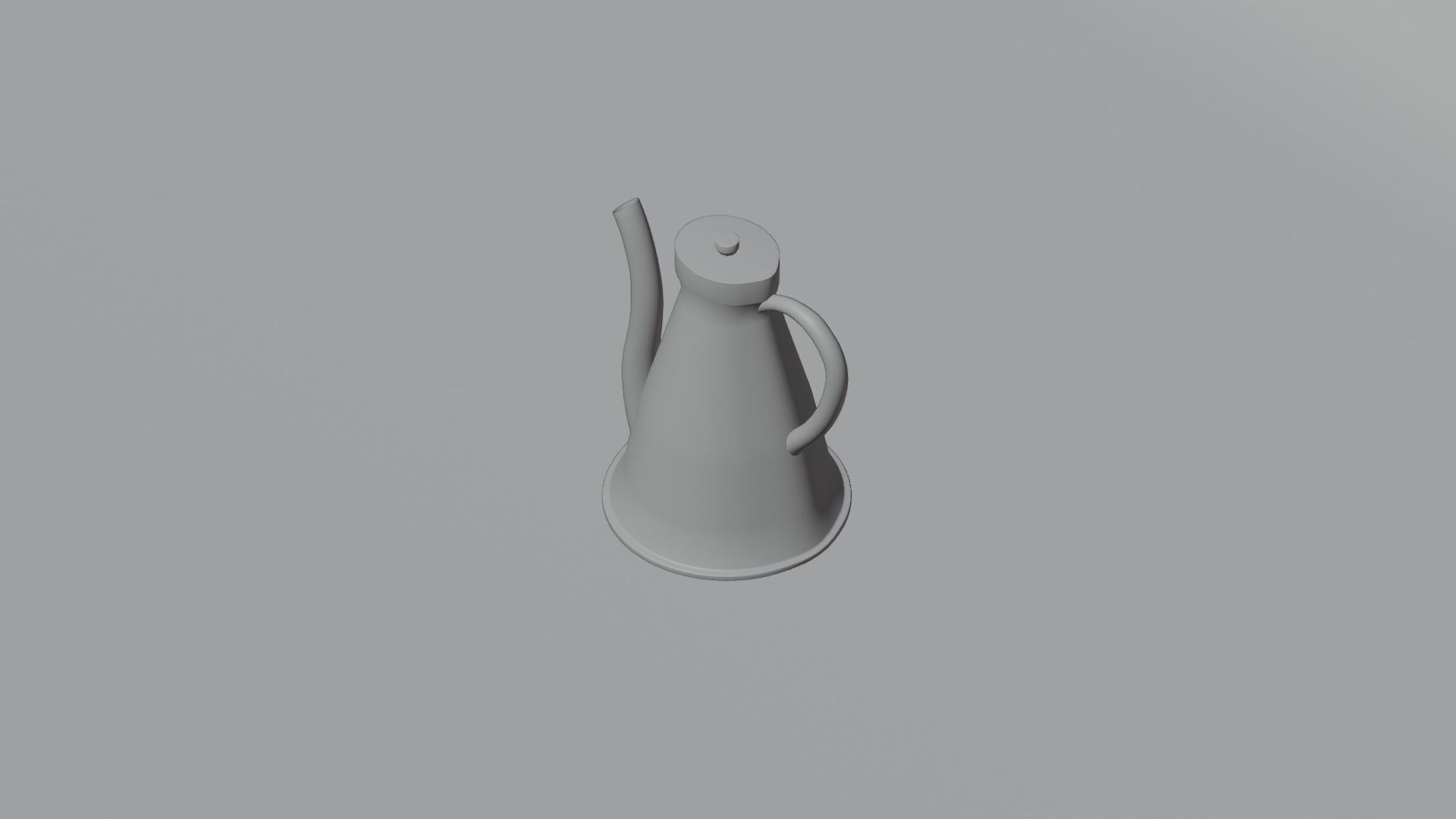 Coffee Pot Low-poly 3D model_10