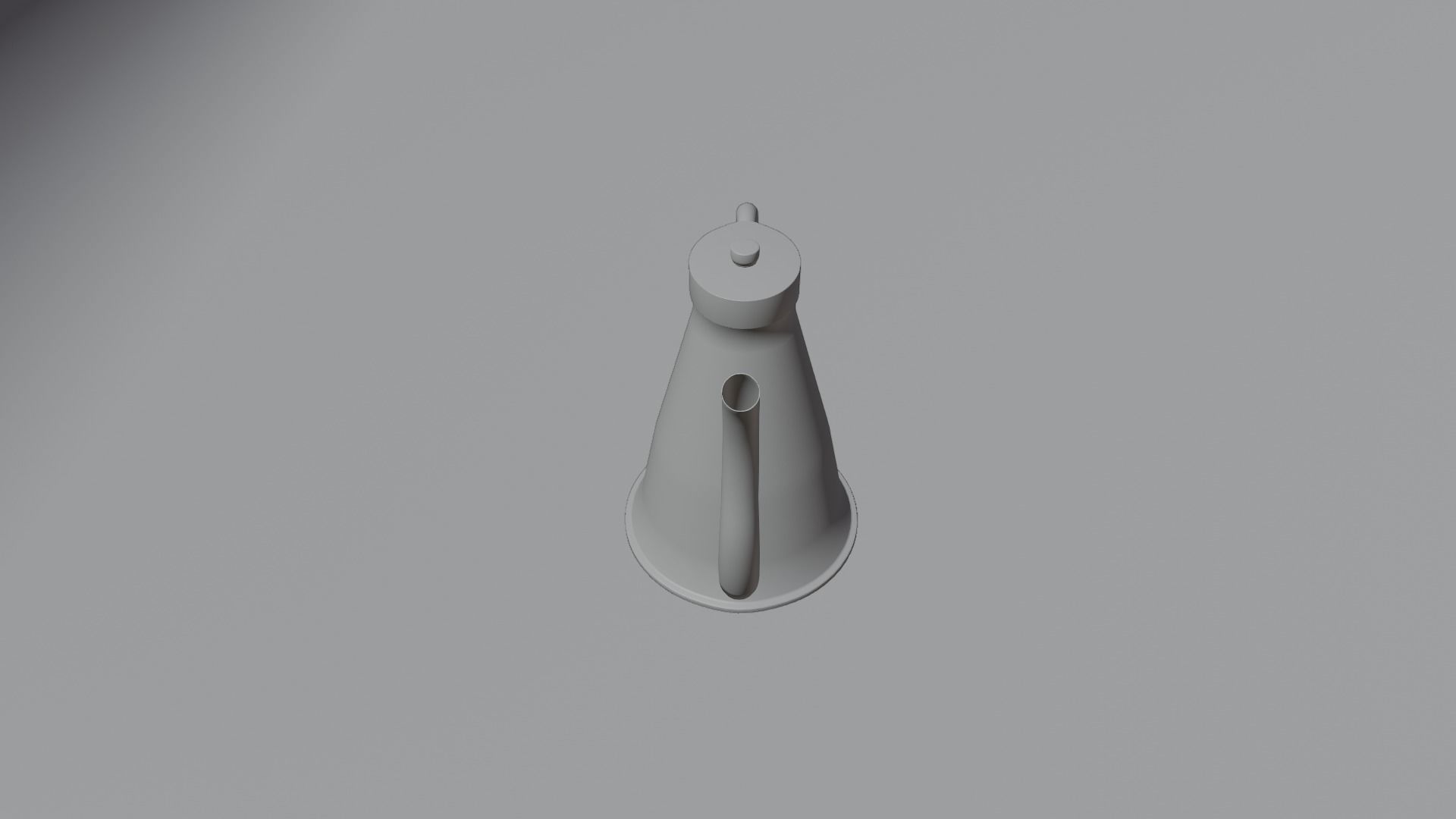 Coffee Pot Low-poly 3D model_12