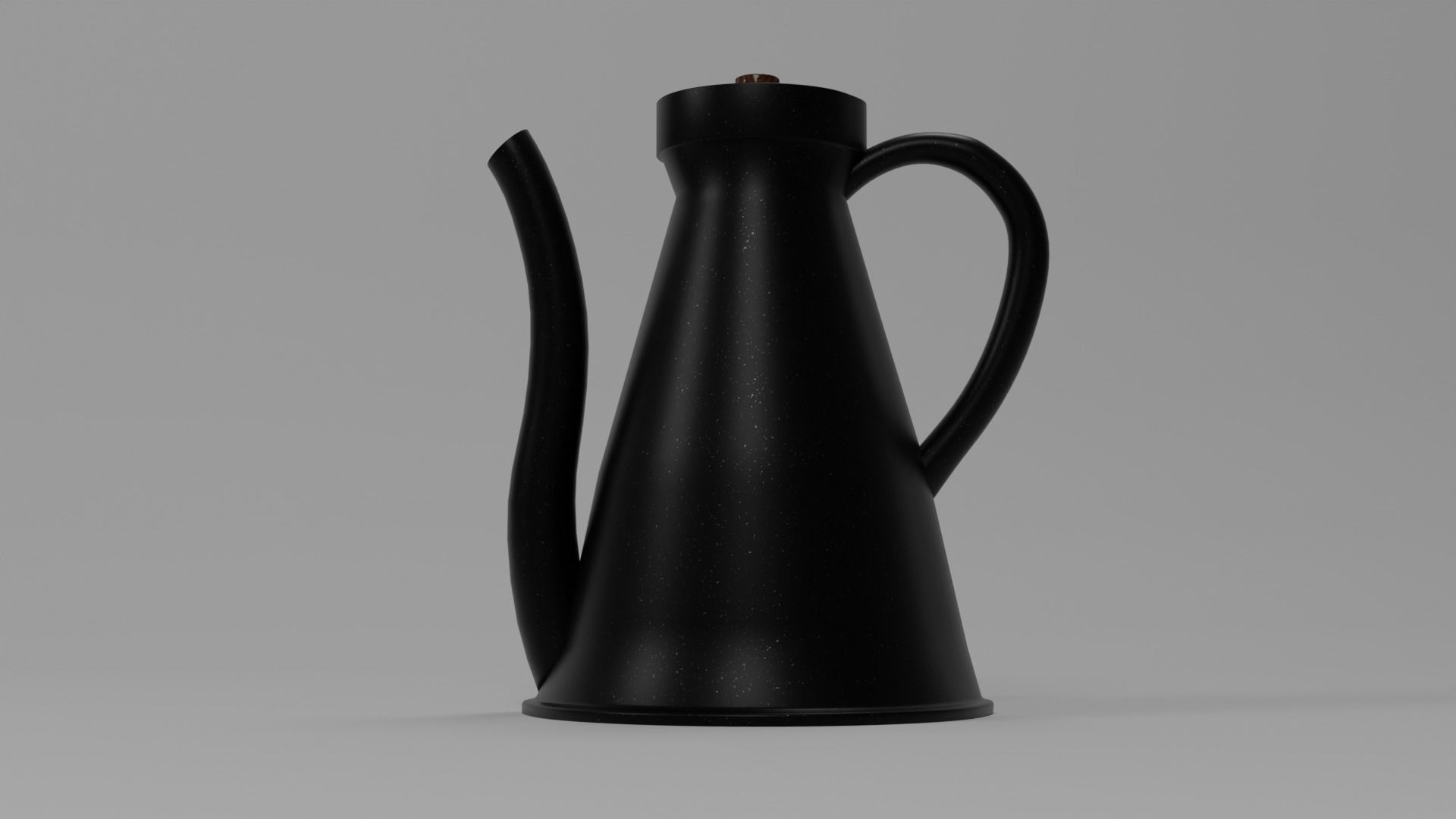 Coffee Pot Low-poly 3D model_1