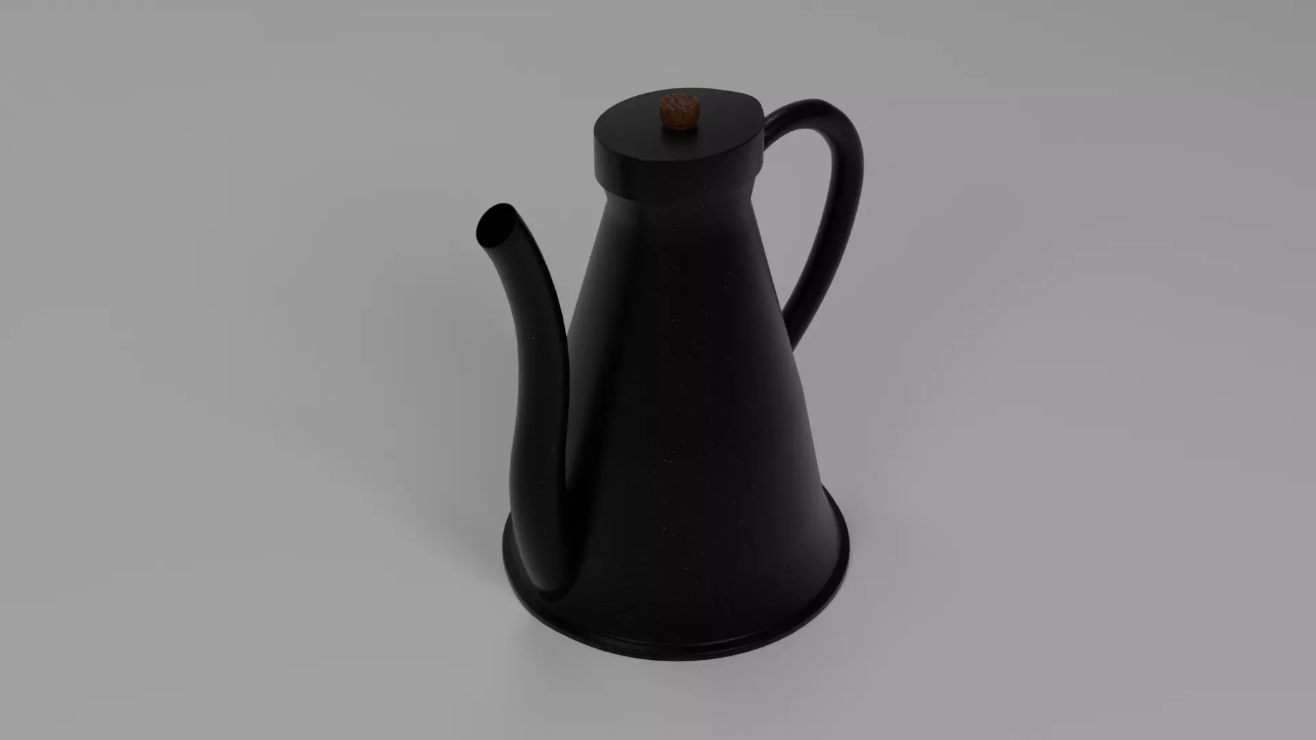 Coffee Pot Low-poly 3D model_0