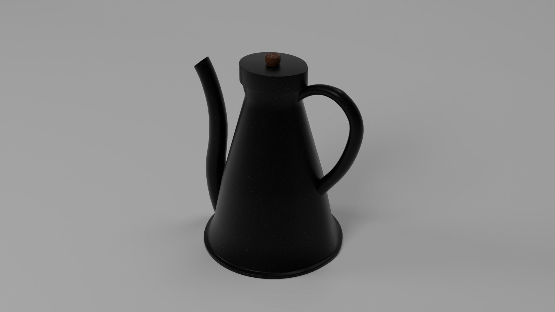 Coffee Pot Low-poly 3D model_3