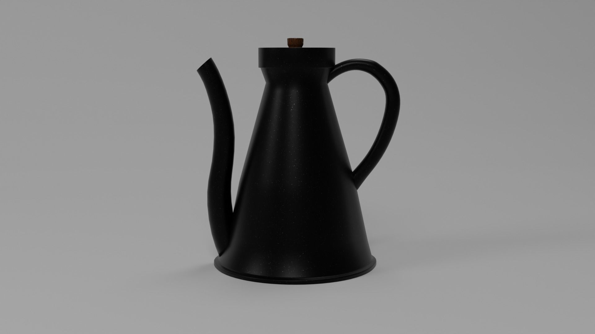 Coffee Pot Low-poly 3D model_2