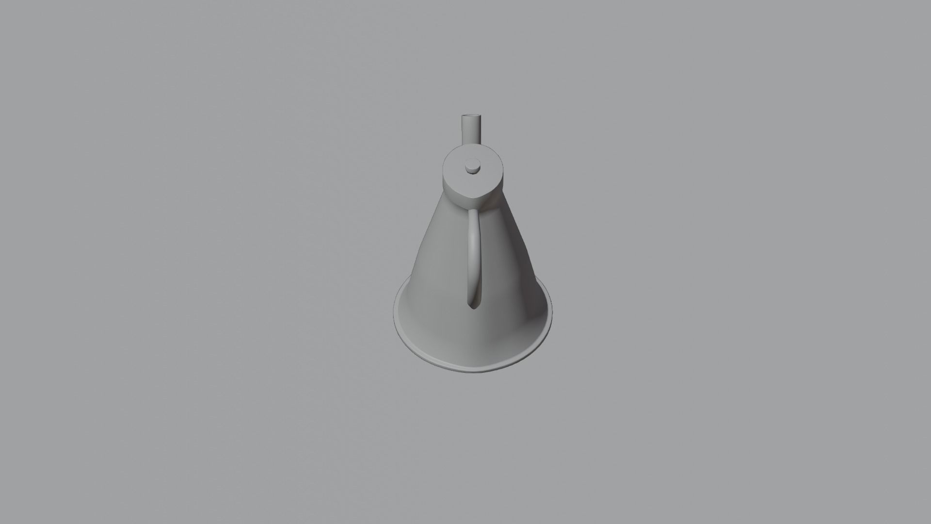 Coffee Pot Low-poly 3D model_14