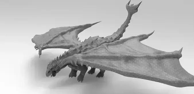 Dragon Dinosaur lizard Viking design 