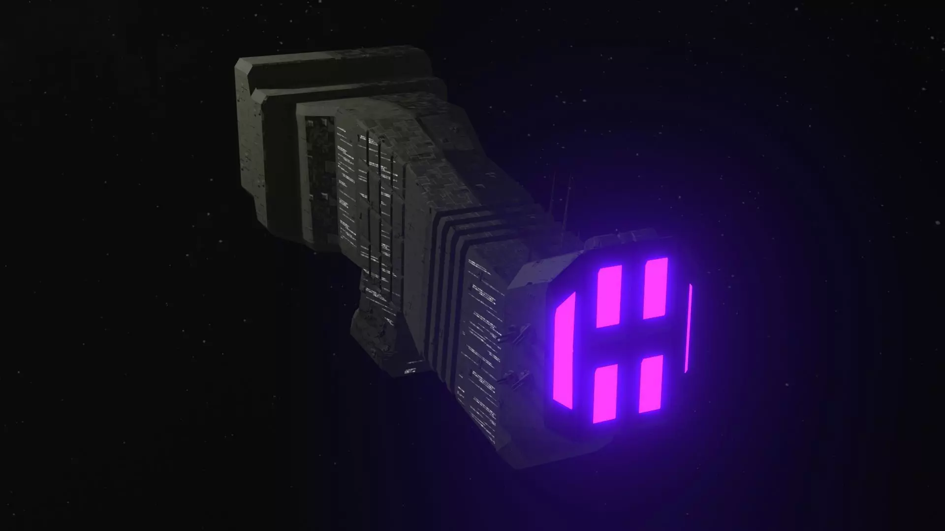 Future Spaceship No6 3D model_0