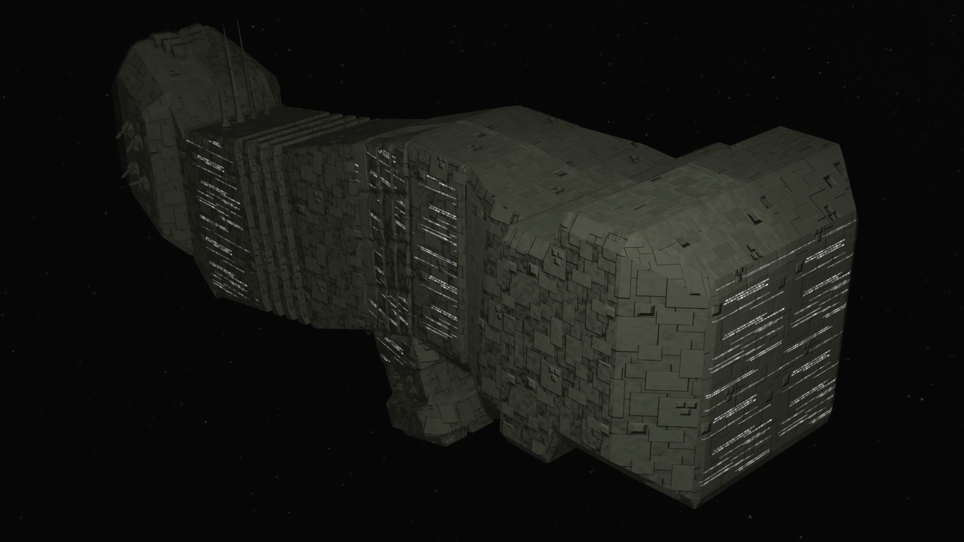 Future Spaceship No6 3D model_3