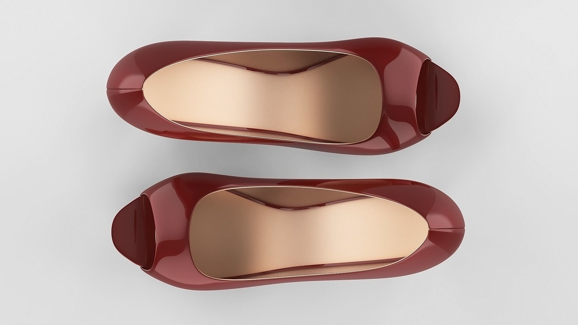 Peep toe stiletto heels 3D model 3D model_29