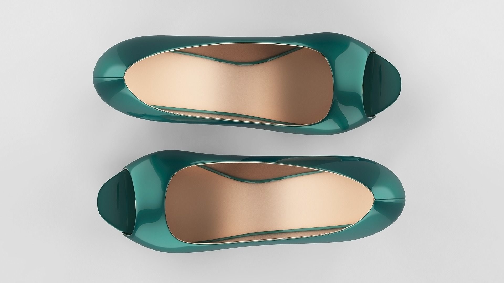 Peep toe stiletto heels 3D model 3D model_43