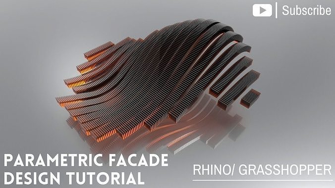  Rhino Grasshopper Definition for Parametric Brick Facade Design 3D model