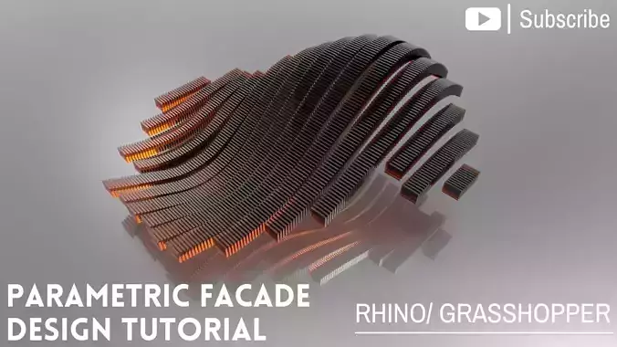  Rhino Grasshopper Definition for Parametric Brick Facade Design 3D model