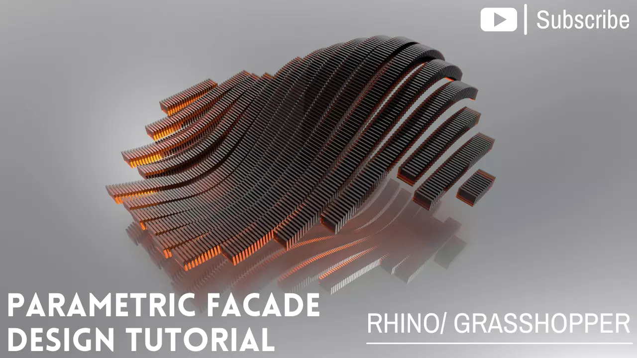 Rhino Grasshopper Definition for Parametric Brick Facade Design 3D model