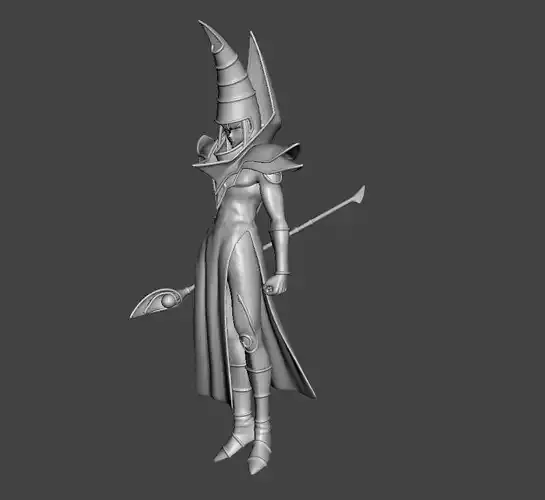 Dark Magician Yugioh 3D Model
